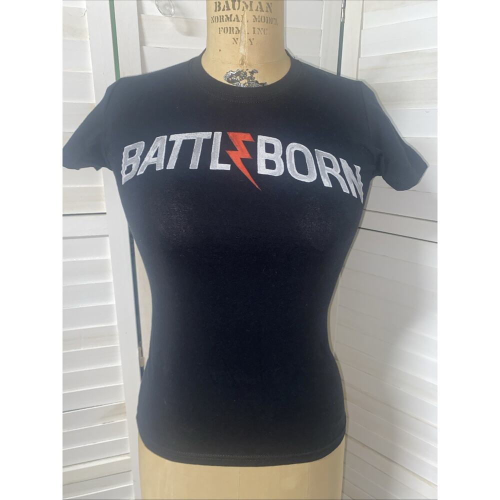 The KILLERS Merch Battle Born 2012 Band Concert Music Black Ladies T-shirt Small